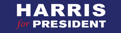 Harris for President 2024 Blue Bumper Sticker