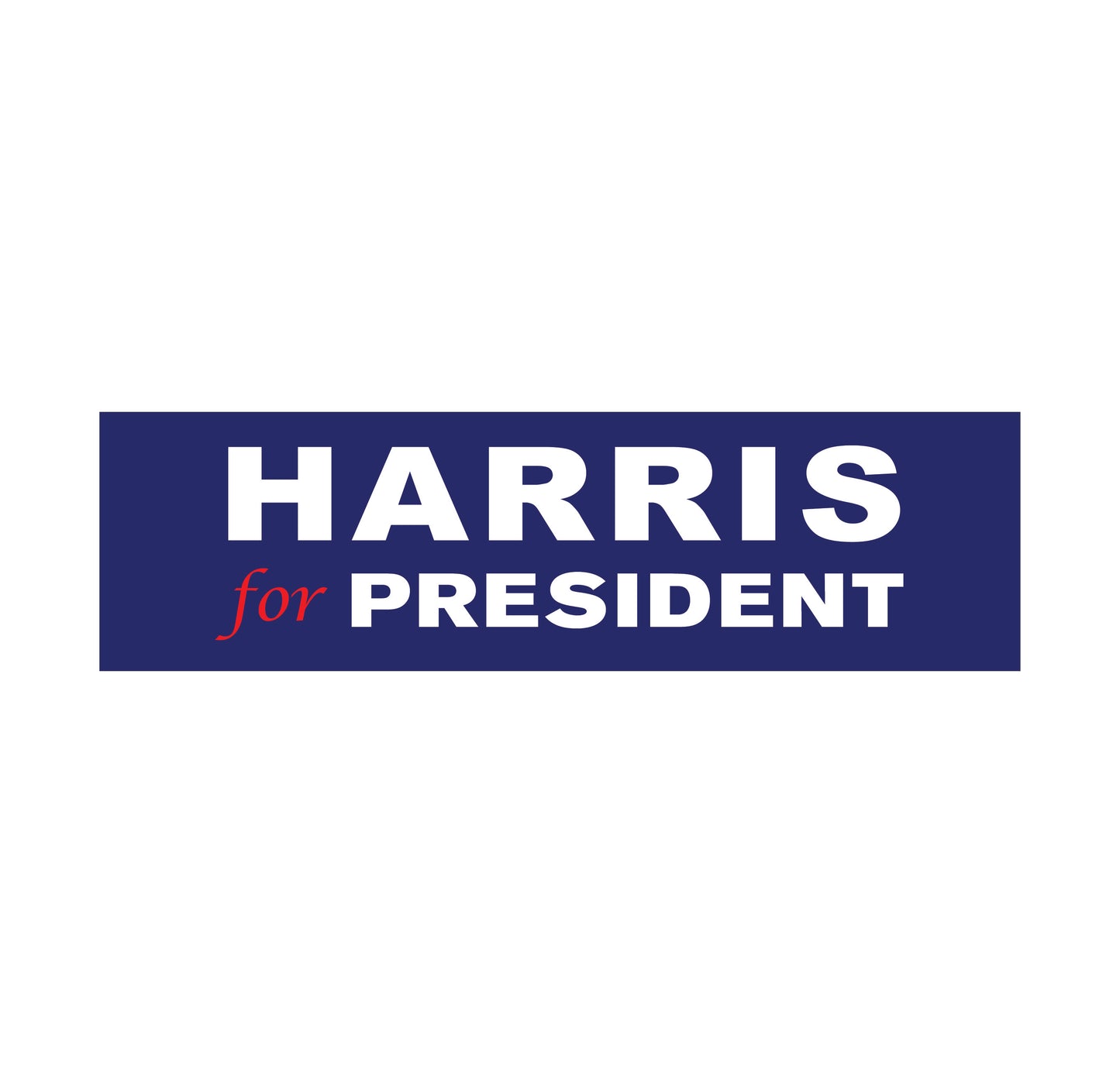 Harris for President 2024 Blue Bumper Sticker